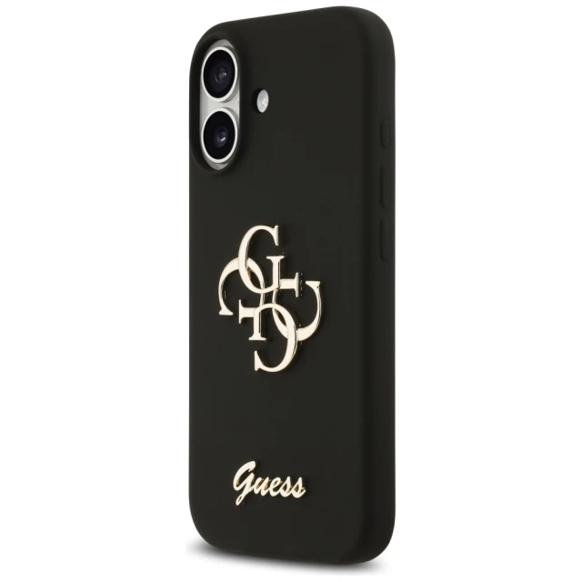Чохол Guess Silicone Big 4G Script для iPhone 17 Black (GUHCP17SSC4GSMK)