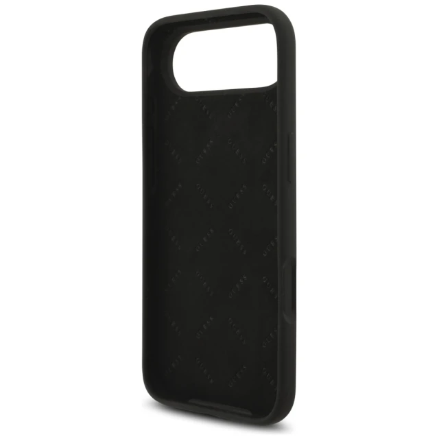 Чохол Guess Silicone Big 4G Script для iPhone 17 Air Black (GUHCP17MSC4GSMK)