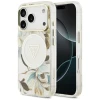 Чохол Guess IML Glitter Flowers Triangle для iPhone 17 Pro White with MagSafe (GUHMP17LHFLPEDH)