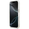 Чохол Guess IML Glitter Flowers Triangle для iPhone 17 Pro White with MagSafe (GUHMP17LHFLPEDH)