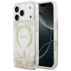 Чохол Guess Resin Bottom Glitter для iPhone 17 Pro Gold with MagSafe (GUHMP17LRGRGED)