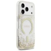 Чохол Guess Resin Bottom Glitter для iPhone 17 Pro Gold with MagSafe (GUHMP17LRGRGED)