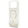 Чохол Guess Resin Bottom Glitter для iPhone 17 Pro Gold with MagSafe (GUHMP17LRGRGED)