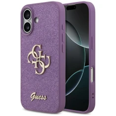 Чохол Guess Fixed Glitter Big 4G для iPhone 17 Lilac (GUHCP17SHG4SGL)