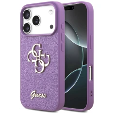 Чохол Guess Fixed Glitter Big 4G для iPhone 17 Pro Lilac (GUHCP17LHG4SGL)
