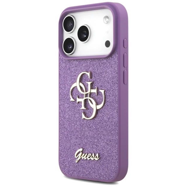 Чохол Guess Fixed Glitter Big 4G для iPhone 17 Pro Lilac (GUHCP17LHG4SGL)