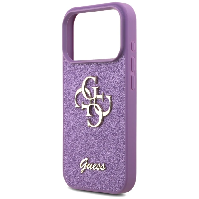 Чохол Guess Fixed Glitter Big 4G для iPhone 17 Pro Lilac (GUHCP17LHG4SGL)