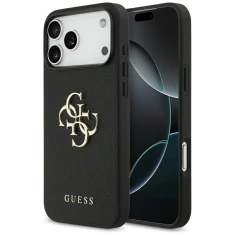 Чохол Guess Grained Big 4G & Classic Logo для iPhone 17 Pro Max Black (GUHCP17XPGT4MBK)