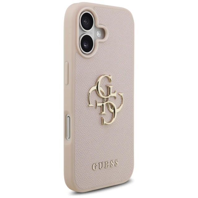 Чохол Guess Grained Big 4G & Classic Logo для iPhone 17 Pink (GUHCP17SPGT4MBP)