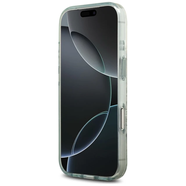 Чохол Guess IML Flower & Tonal Circle для iPhone 17 Pro Max Green with MagSafe (GUHMP17XHFWBDCEN)