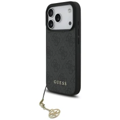 Чохол Guess 4G Charms Collection для iPhone 17 Pro Black with MagSafe (GUHMP17LGF4GCK)