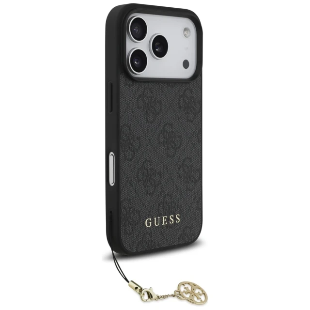 Чохол Guess 4G Charms Collection для iPhone 17 Pro Black with MagSafe (GUHMP17LGF4GCK)