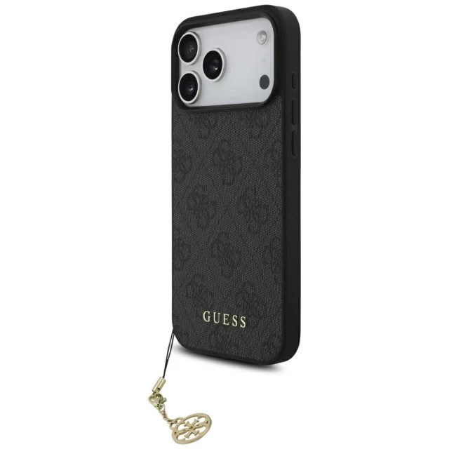 Чохол Guess 4G Charms Collection для iPhone 17 Pro Max Black with MagSafe (GUHMP17XGF4GCK)