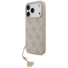 Чохол Guess 4G Charms Collection для iPhone 17 Pro Pink with MagSafe (GUHMP17LGF4GCP)