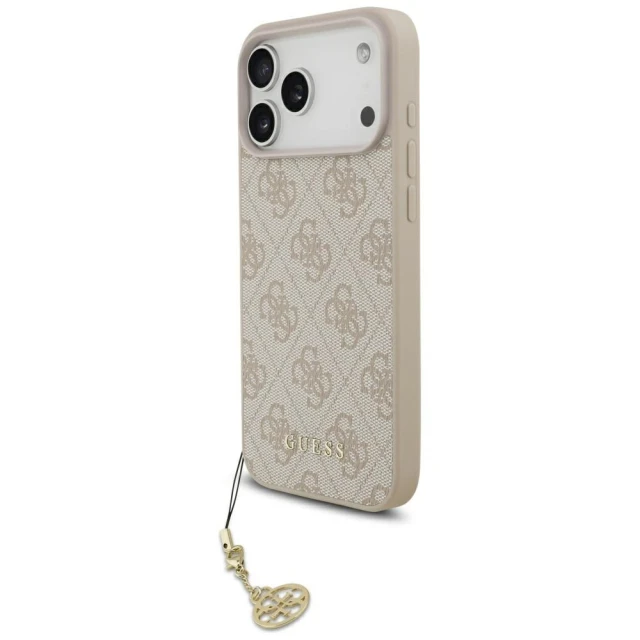 Чохол Guess 4G Charms Collection для iPhone 17 Pro Max Pink with MagSafe (GUHMP17XGF4GCP)