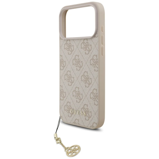 Чохол Guess 4G Charms Collection для iPhone 17 Pro Max Pink with MagSafe (GUHMP17XGF4GCP)