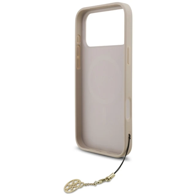 Чохол Guess 4G Charms Collection для iPhone 17 Pro Max Pink with MagSafe (GUHMP17XGF4GCP)