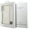 Чохол Guess IML Flowers Electro Pearl Strap для iPhone 17 White with MagSafe (GUHMP17SHCPOFPH)