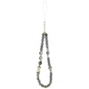 Чохол Guess IML Flowers Pearl Strap для iPhone 17 Pro Black with MagSafe (GUHMP17LHFWBRCESK)