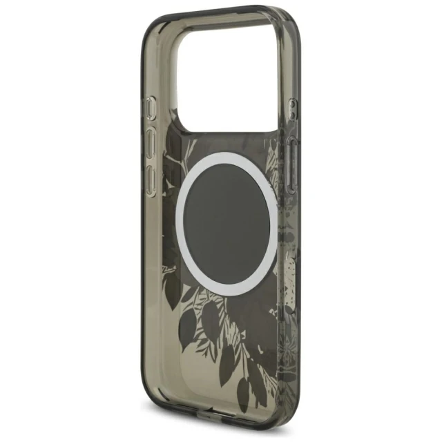 Чохол Guess IML Flowers Pearl Strap для iPhone 17 Pro Black with MagSafe (GUHMP17LHFWBRCESK)