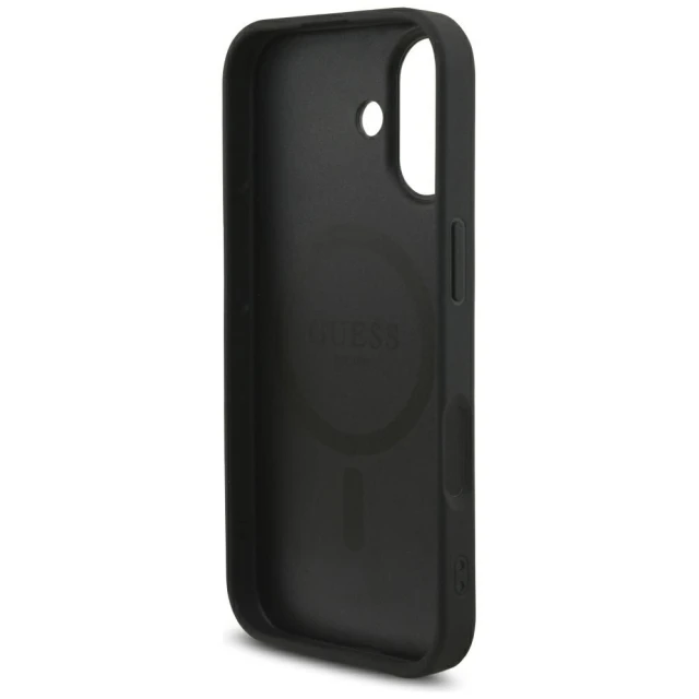 Чохол Guess 4G Strap Triangle Logo для iPhone 17 Black with MagSafe (GUHMP17SP4TSDPPSK)