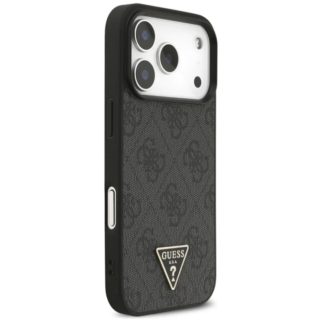Чохол Guess 4G Strap Triangle Logo для iPhone 17 Pro Black with MagSafe (GUHMP17LP4TSDPPSK)