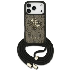Чохол Guess 4G Big Logo Cord Stap Crossbody для iPhone 17 Pro Brown (GUHCP17LP4GMGCRW)