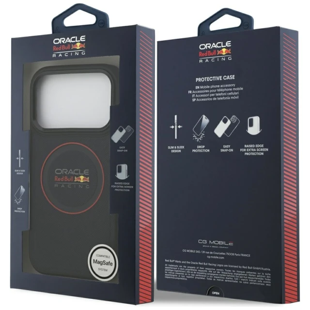 Чохол Red Bull Meshed Red Ring & Metal Buttons для iPhone 17 Pro Navy with MagSafe (RBHMP17L24PUILVR)