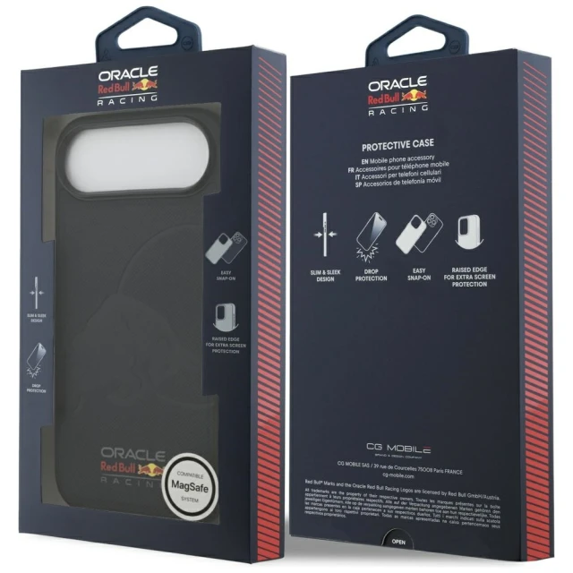 Чохол Red Bull Meshed Debossed Bull для iPhone 17 Air Navy with MagSafe (RBHMP17M24PUBUFV)