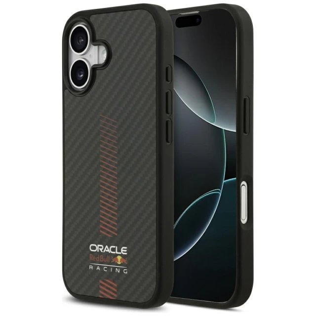 Чохол Red Bull Kevlar Powerbar для iPhone 17 Black with MagSafe (RBHMP17S24CFGSMK)