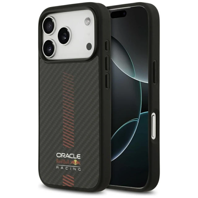 Чохол Red Bull Kevlar Powerbar для iPhone 17 Pro Black with MagSafe (RBHMP17L24CFGSMK)