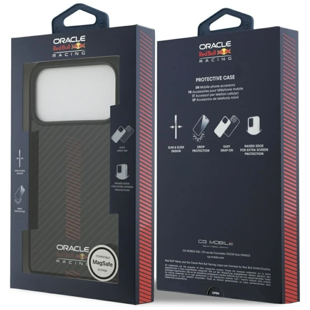 Чохол Red Bull Kevlar Powerbar для iPhone 17 Pro Max Black with MagSafe (RBHMP17X24CFGSMK)
