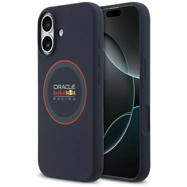Чохол Red Bull Silicone Red Ring для iPhone 17 Navy with MagSafe (RBHMP17S24SIILVR)