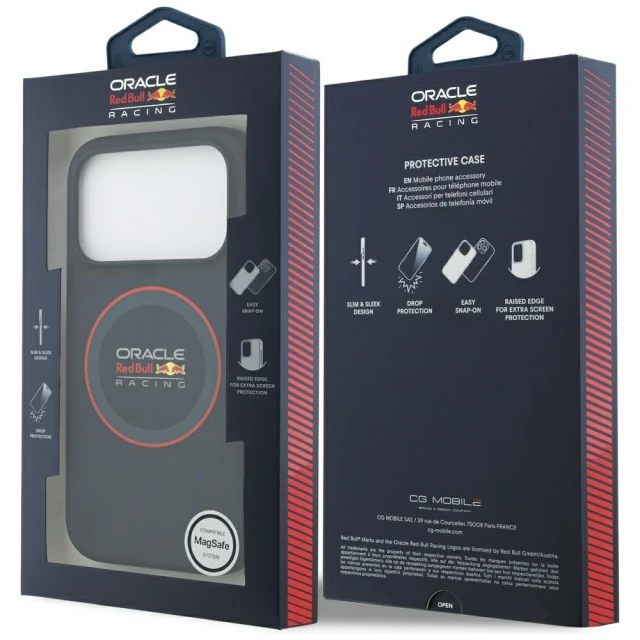Чохол Red Bull Silicone Red Ring для iPhone 17 Pro Navy with MagSafe (RBHMP17L24SIILVR)