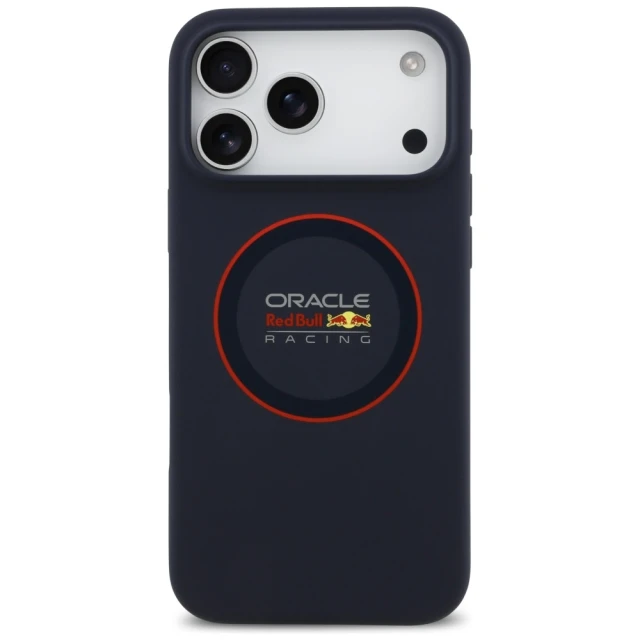 Чохол Red Bull Silicone Red Ring для iPhone 17 Pro Max Navy with MagSafe (RBHMP17X24SIILVR)