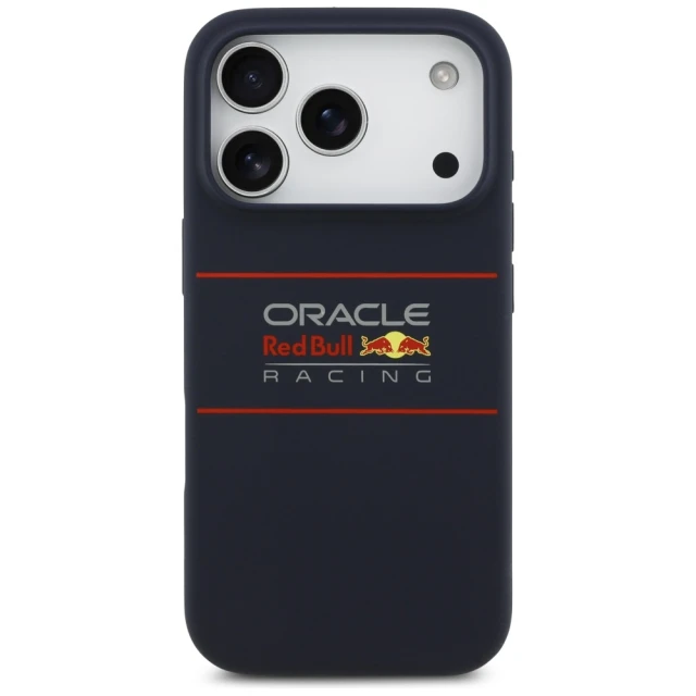 Чохол Red Bull Silicone Horizontal Centered Logo для iPhone 17 Pro Max Navy with MagSafe (RBHMP17X24SIHSRV)
