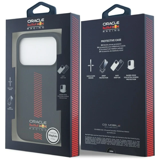 Чохол Red Bull Silicone Powerbar для iPhone 17 Pro Navy with MagSafe (RBHMP17L24SIVGSV)
