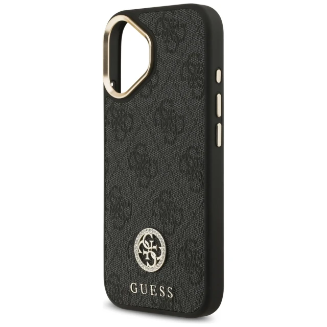 Чохол Guess 4G Strass Logo для iPhone 17 Black with MagSafe (GUHMP17SP4GRMDEK)