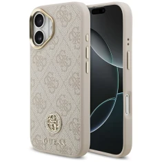 Чохол Guess 4G Strass Logo для iPhone 17 Pink with MagSafe (GUHMP17SP4GRMDEP)