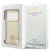 Чохол Guess Grained Strass Logo для iPhone 17 Pro Beige with MagSafe (GUHMP17LPGCRMDEE)