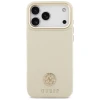 Чохол Guess Grained Strass Logo для iPhone 17 Pro Max Beige with MagSafe (GUHMP17XPGCRMDEE)