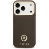 Чохол Guess Grained Strass Logo для iPhone 17 Pro Brown with MagSafe (GUHMP17LPGCRMDEW)