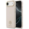Чехол Guess Grained Strass Logo для iPhone 17 Air Pink with MagSafe (GUHMP17MPGCRMDEP)