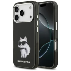 Чохол Karl Lagerfeld IML Aquarelle Choupette & Logo для iPhone 17 Pro Black with MagSafe (KLHMP17LHMCHAQOK)