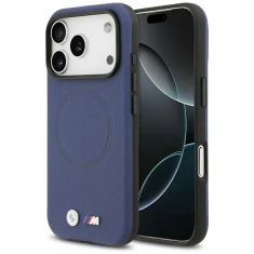 Чохол BMW M FW Metal Logo для iPhone 17 Pro Blue with MagSafe (BMHMP17L25PFWSMB)