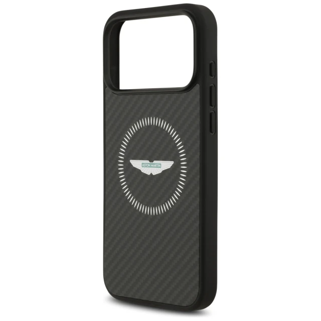 Чохол Aston Martin HC Kevlar Counter Design для iPhone 17 Pro Max Black with MagSafe (ASHMP17XFCOS)