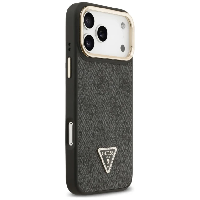 Чохол Guess 4G PU Triangle Logo & Stand Camera для iPhone 17 Pro Max Black with MagSafe (GUHMP17XPCS4GPTK)