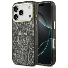 Чохол Guess Python Pattern для iPhone 17 Pro Black with MagSafe (GUHMP17LHIMPYGK)