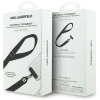 Универсальный ремешок Karl Lagerfeld Universal Strap Tether Patch Choupette Metal Logo Black (KLUCNCHPSPK)