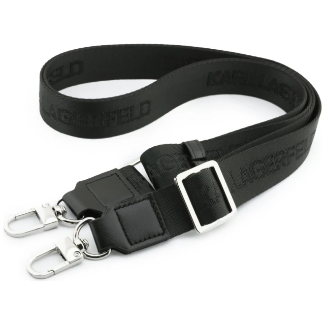 Чохол Karl Lagerfeld Big Strap Choupette Metal Logo для iPhone 17 Pro Max Black with MagSafe (KLHMP17XPCRLRCHK)